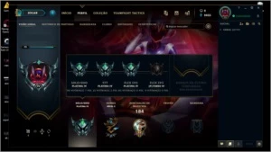 Conta Platina 4 em todas as filas - League of Legends LOL