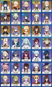 Conta Genshin Impact AR 55
