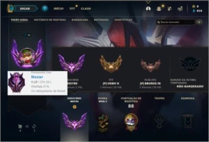 Conta MESTRE com 37 Champs e 5 Skins - League of Legends LOL