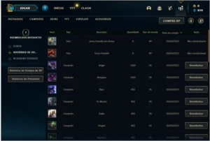 Conta MESTRE com 37 Champs e 5 Skins - League of Legends LOL