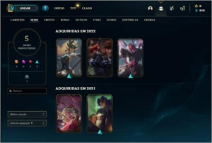 Conta MESTRE com 37 Champs e 5 Skins - League of Legends LOL