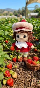 Boneca confeiteira em amigurumi 28cm - Artesanato e Personalizados