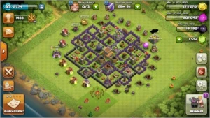 Clash of Clans cv8 e mais de 1.110 gemas