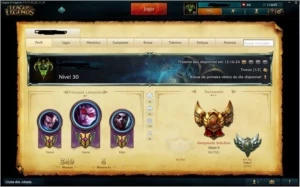 CONTA LEAGUE OF LEGENDS GOLD V / VARIOS CHAMPS E SKINS LOL