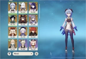 Ar56. Ganyu + amos, Senhe, Shogun, hutao, venti, klee é mais - Genshin Impact