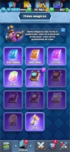 CONTA CLASH ROYALE NIVEL 11 COM 800 GEMAS