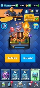 CONTA CLASH ROYALE NIVEL 11 COM 800 GEMAS