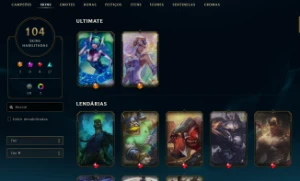 Conta League of Legends Full Acesso - 144 Champs e 104 Skins LOL