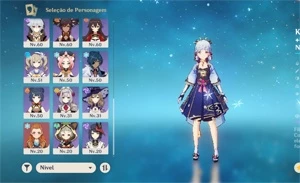 CONTA 7 PERSONAGENS 5 ESTRELAS + 5 ARMAS 5 ESTRELAS - Genshin Impact