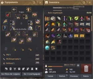 Conta Black Desert