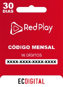 ecarga RedPlay mensal - 30 dias
