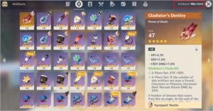 Conta AR 33 Venti + Jean + 6870 gemas + MUITOS recursos - Genshin Impact