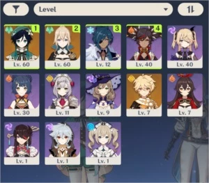 Conta AR 33 Venti + Jean + 6870 gemas + MUITOS recursos - Genshin Impact