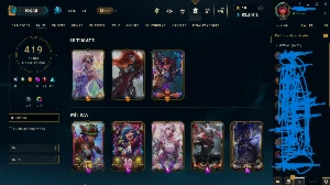 conta com 419 skin de lol - League of Legends