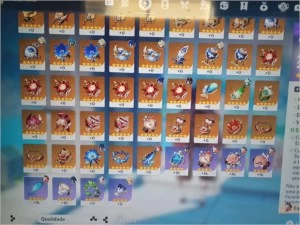 Conta AR 47 Hu Tao, Baal , Mona, Diluc, Aloy - Genshin Impact