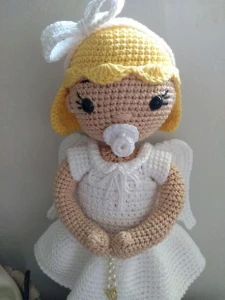 Anjinha Baby da Artesanato Flor de Lis - Artesanato e Personalizados
