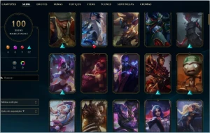 conta platina com rp league of legends LOL