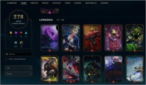 Conta Diamante +250 Skins - League of Legends LOL