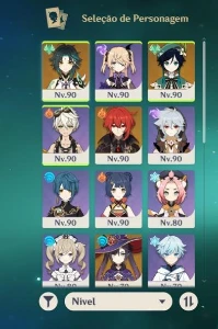 Genshin Impact  5 lendárias, principais  Xião ,Venti e Diluc