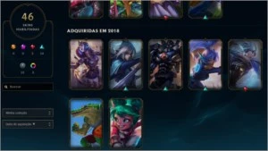 Conta Platina IV -126 champs - 46 skins - League of Legends LOL