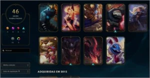 Conta Platina IV -126 champs - 46 skins - League of Legends LOL