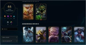 Conta Platina IV -126 champs - 46 skins - League of Legends LOL