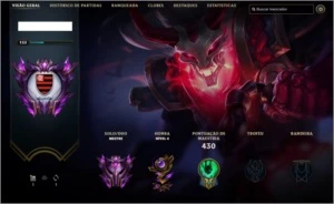 Conta League of Legends, MESTRE, all champs e 108 skins LOL