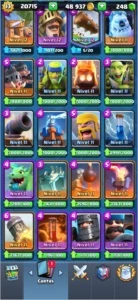 CONTA CLASH ROYALE EXP 13 - 19 CARTAS FULL