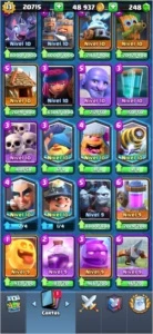 CONTA CLASH ROYALE EXP 13 - 19 CARTAS FULL