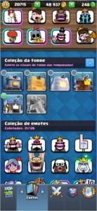 CONTA CLASH ROYALE EXP 13 - 19 CARTAS FULL
