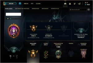 Conta ouro 2 com 17 skins e 51 champs (2 ultimates) - League of Legends LOL
