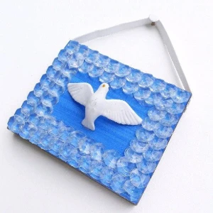 Enfeite de Parede Divino Brilhante - Artesanato e Personalizados