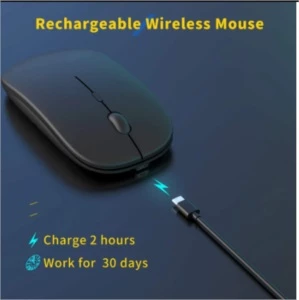 Mouse recarregável sem fio para computador portátil, mini mo - Outros