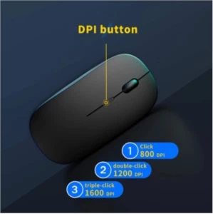 Mouse recarregável sem fio para computador portátil, mini mo - Outros