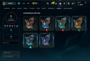 Diamante 4 com 45 Champs e 8 Skins - League of Legends LOL