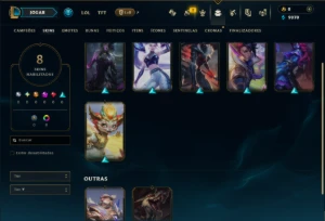 Diamante 4 com 45 Champs e 8 Skins - League of Legends LOL