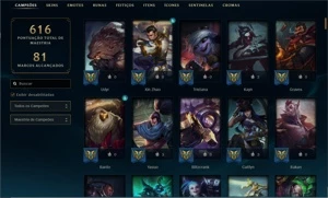 Conta de lol 243 skins - League of Legends