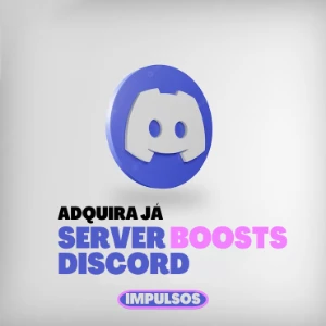 Discord 2x Server Boost (Impulsos) - Redes Sociais