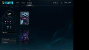conta de lol lvl 50 77champions +skins - League of Legends