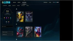 conta de lol lvl 50 77champions +skins - League of Legends