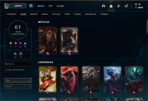Conta league of legends Gold 1 LOL