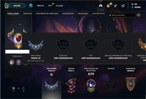 Conta prata 3 com TODOS os champs e 235 Skins + 7 Prestigios - League of Legends LOL