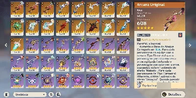 Genshin Impact META |AR60|41xT5|17 Armas T5| +111 Giros |+90