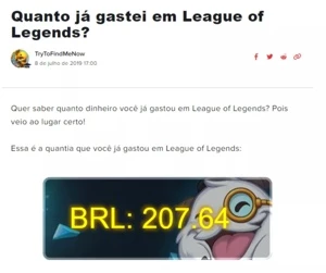 Conta de LoL e VALORANT