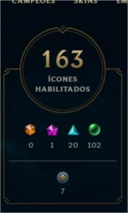 Conta Platina 16 gemas - League of Legends LOL