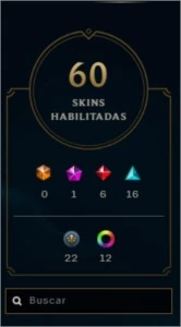 Conta Platina 16 gemas - League of Legends LOL