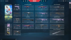 Conta com 1 passe completo e quase todos os agentes - Valorant