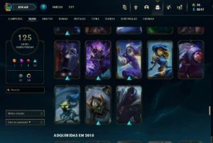 Conta Lol 125 Skins , Gold 1 ( Full Acesso ) - League of Legends
