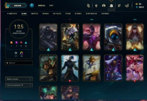 Conta Lol 125 Skins , Gold 1 ( Full Acesso ) - League of Legends