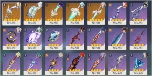 Conta RA57 End Game 8+personagens 5* e 5 armas 5* - Genshin - Genshin Impact